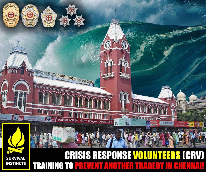 Chennai Preparing 1000 Crisis Response Volunteers to Prevent Tragedy and Loss of Life .