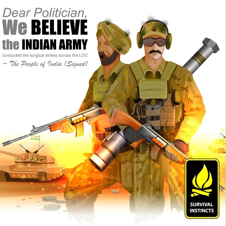 We the People of India Demand that the Indian Army Not be Used for Political Gains: SHARE ON YOUR WALL!